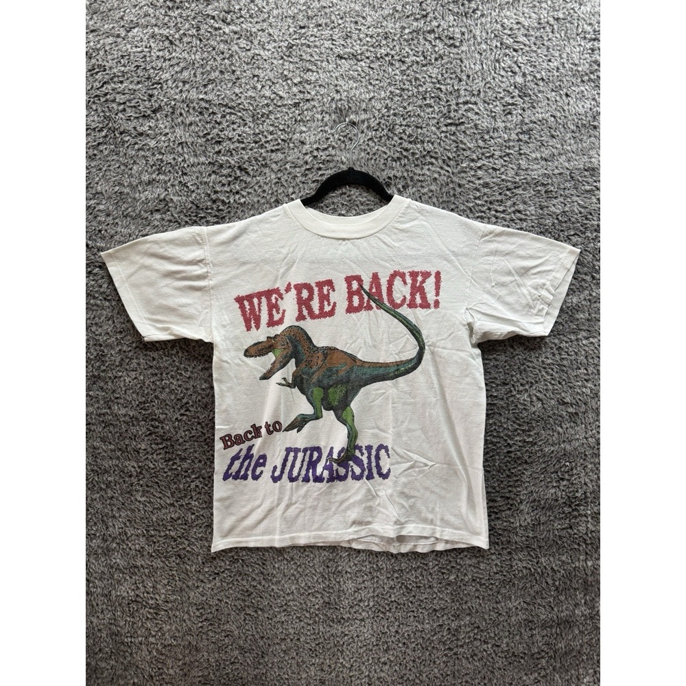 Vintage Jurassic Park "We're Back To The‎ Jurassic" Movie Shirt 1990s Size M/L